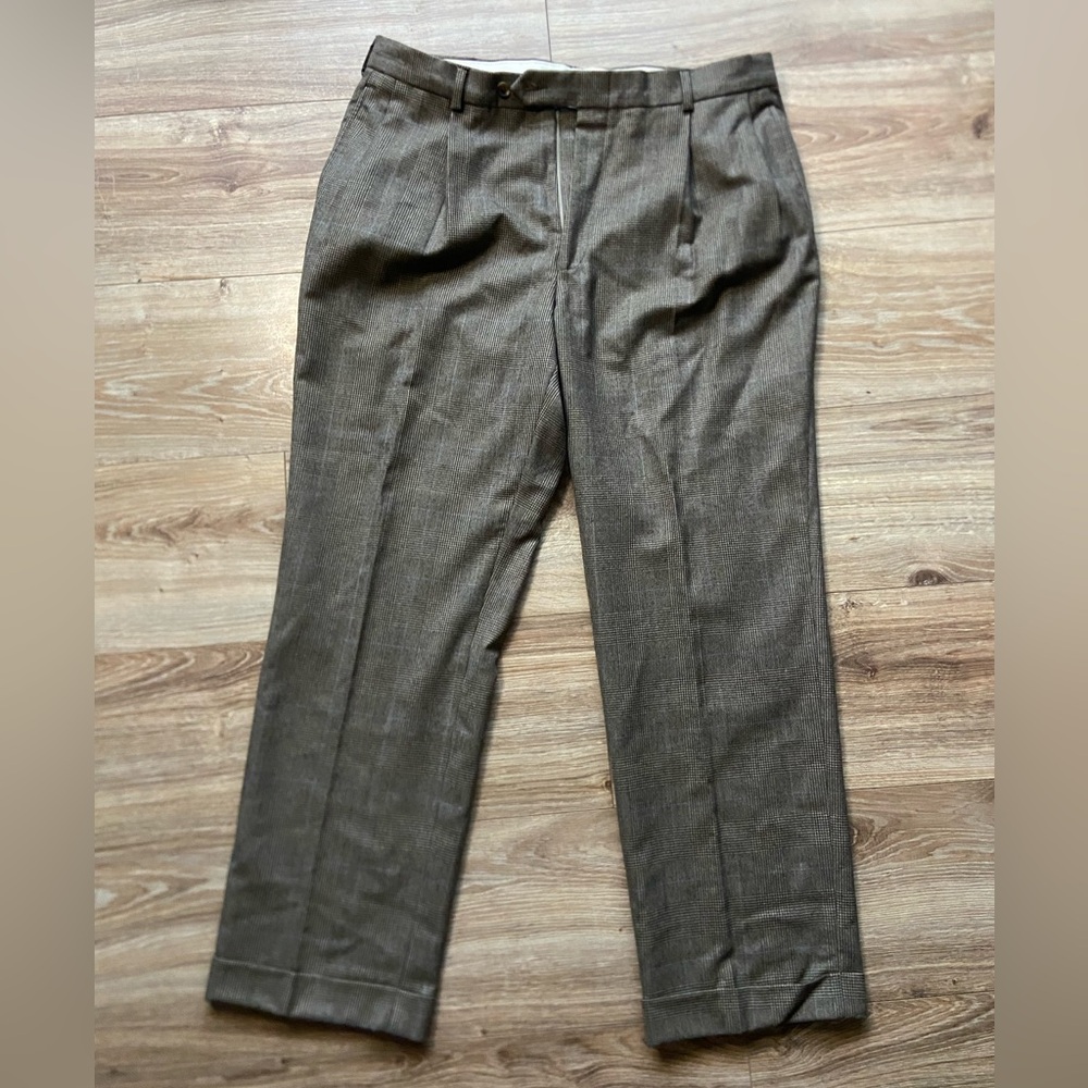 NAUTICA Men's Brown Dress Pants